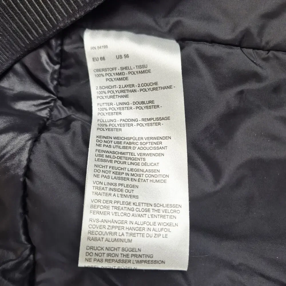 Bogner Fire + Ice Men's Ski Jacket Sz 56 3XL Black Gray WP Insulated Hooded Coat